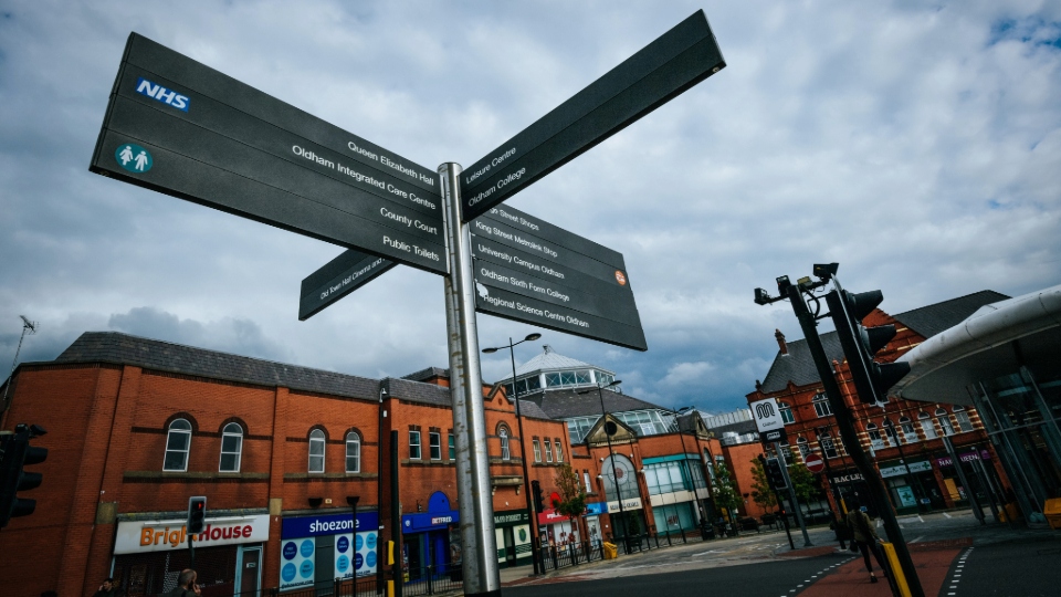 Oldham town centre. Image courtesy of MEN
